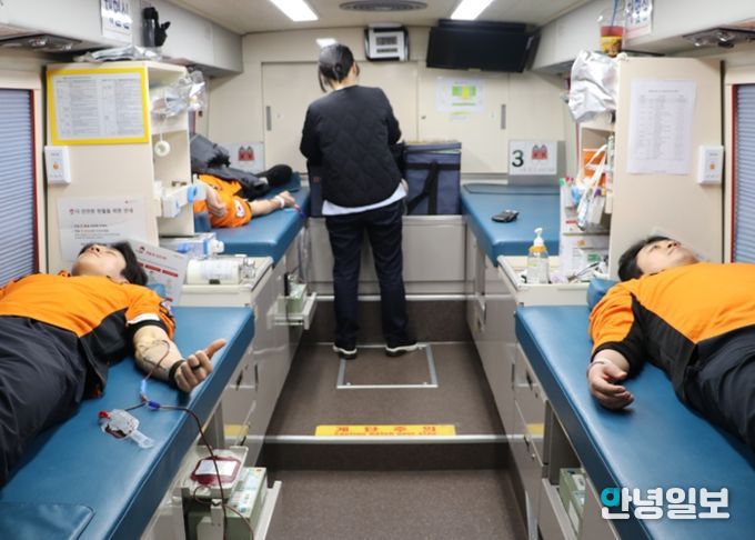 광명소방서, 혈액 수급 위기 속 ‘헌혈 이어하기 행사‘ 동참