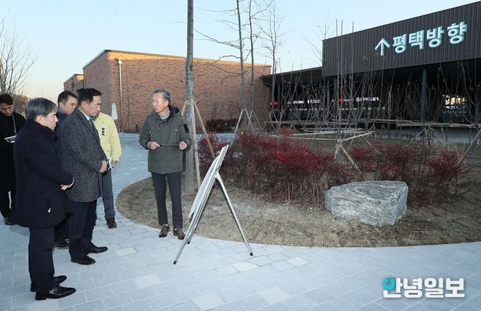 정장선 평택시장, 서부내륙고속도로 평택호휴게소 방문