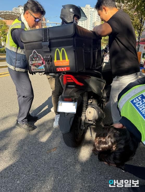 오산시, 한국교통안전공단·오산경찰서와 합동 이륜자동차 소음·불법개조 단속 실시