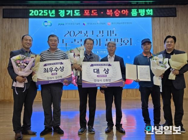 안성 포도, 경기도 포도·복숭아 품평회 대상 수상