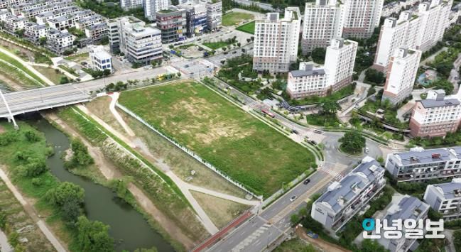 화성특례시 오산동 1010 일원 화성시립미술관 부지 항공사진