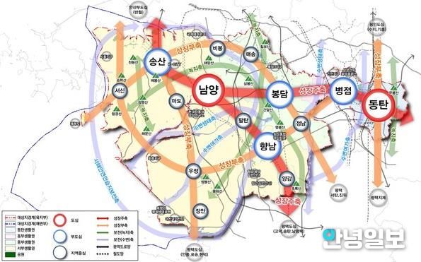2040년 도시공간구조 구상도
