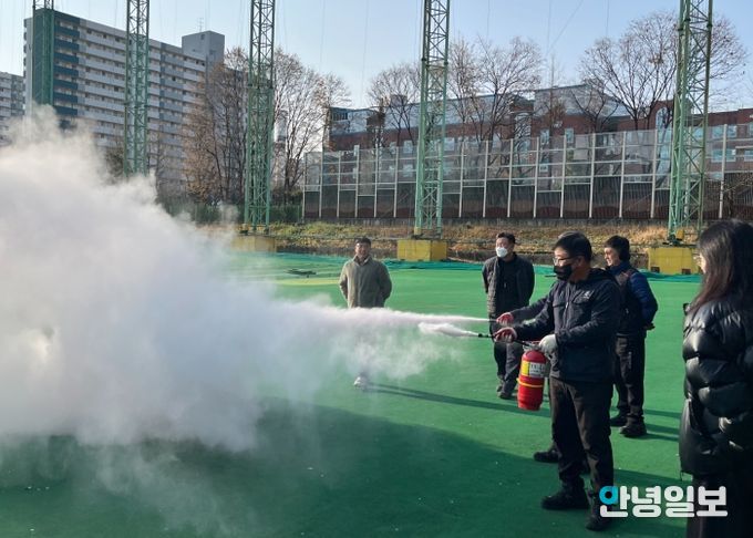 광명도시공사 체육시설 전 직원 함께 소방훈련 실시
