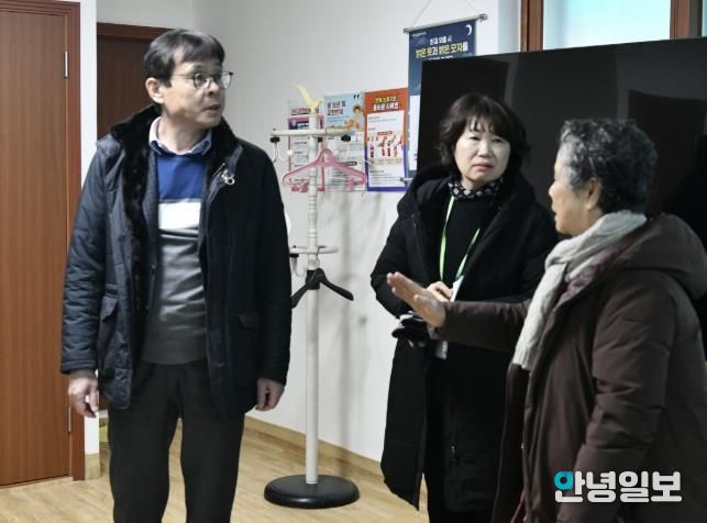 장수석 수원 영통구청장, 한파 대비 매탄동 새터경로당 현장 점검