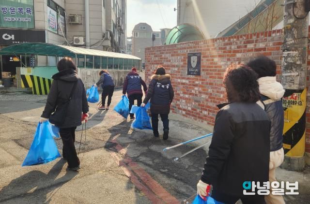 수원시 장안구 송죽동, 설 연휴 맞아 관내 대청소 실시