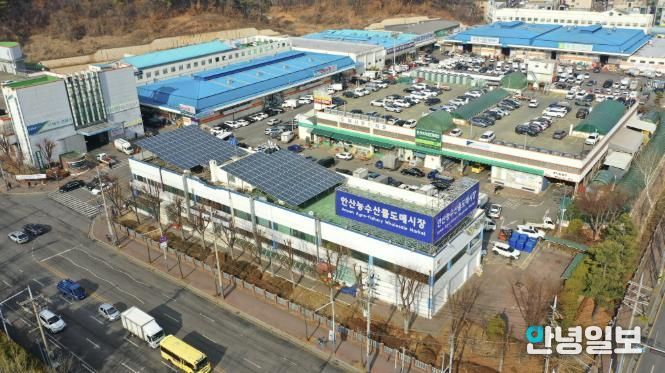 농수산물도매시장 전경.