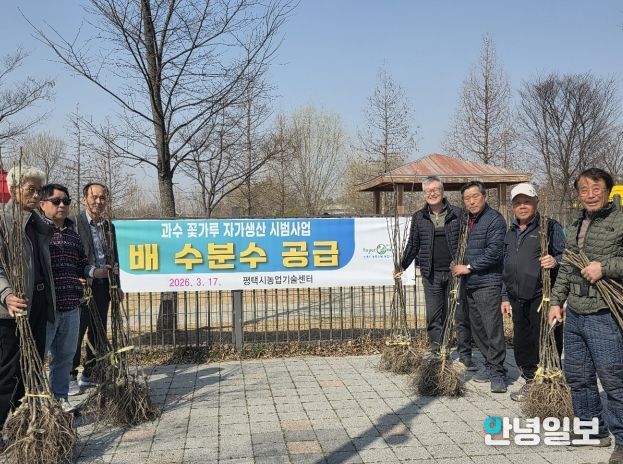 평택시 배 꽃가루 수분수 공급 및 인공수분 기계화 추진