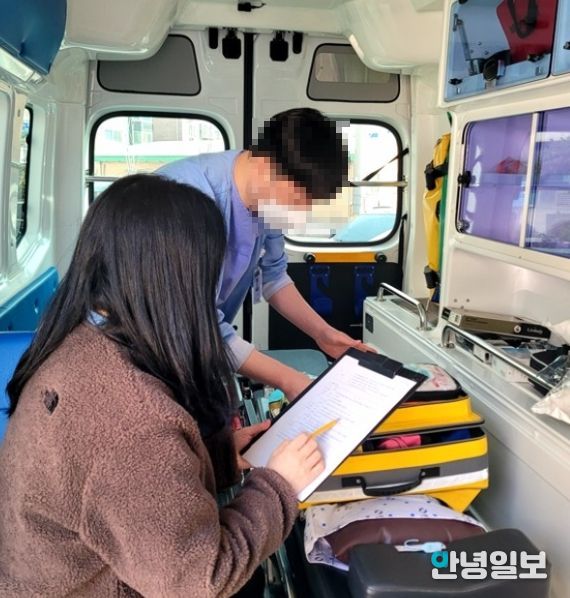 의정부시 보건소, 관내 구급차 관리실태 현장점검