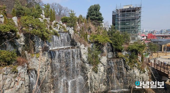 설봉공원 폭포, 분수대 4월 2일 가동 개시